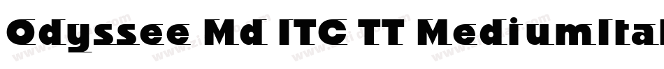 Odyssee Md ITC TT MediumItalic字体转换